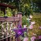 In the Breeze 9219 — Purple 5-Point Star Tealight Lantern — Moroccan-Style Boho Chic Glass and Metal Tealight Hanging Lantern